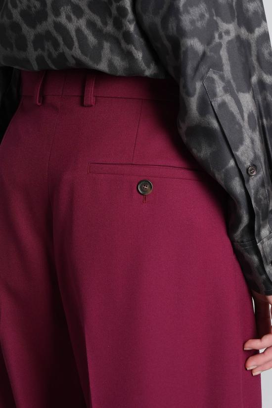  스텔라 맥카트니 스트레이트 팬츠 스텔라 매카트니  버건디 울 버건디 - STELLA MCCARTNEY