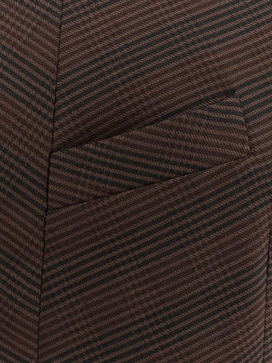  MM6 메종마르지엘라 숏 원피스 Mm6 메종 마르지엘라 울 블렌드 숏 드레스 브라운/블랙 - MM6 MAISON MARGIELA