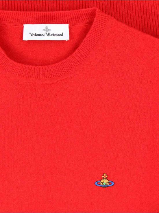  비비안웨스트우드 스웨터 비비안 웨스트우드 크루넥  레드 - VIVIENNE WESTWOOD