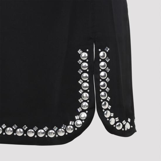  파코라반 숏 스커트 라반느 미니 스커트 블랙 - PACO RABANNE