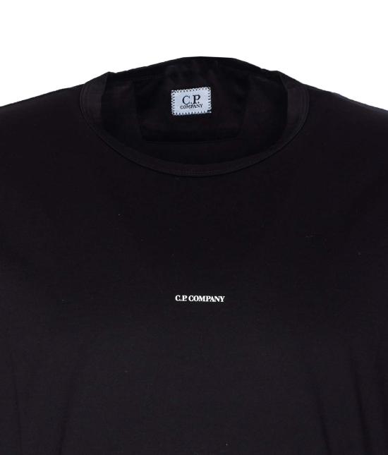  씨피 컴퍼니 반팔 티셔츠 C.P. 회사 로고 티셔츠 블랙 - C.P. COMPANY