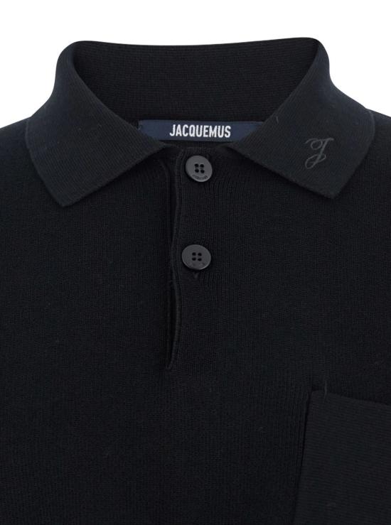  자크뮈스 폴로 티셔츠 블랙 폴로 셔츠 블랙 - JACQUEMUS