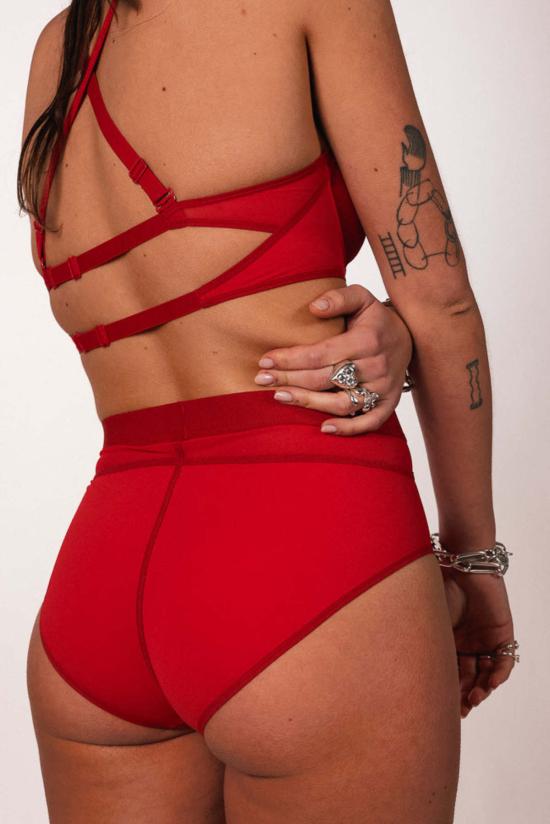  La Fille D'o 비키니 수영복 Georges Balconnet 비키니 탑 레드 - OTHER BRANDS