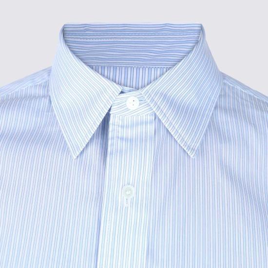  보테가베네타 긴팔 셔츠 보테가 베네타 코튼 셔츠 블루 - BOTTEGA VENETA