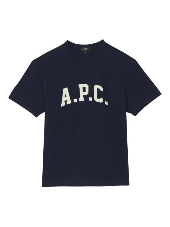  아페쎄 탑 A.P.C. 마커스 티셔츠 티크 다크 네이비 에크루 - A.P.C.