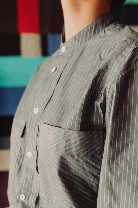  Guillermo Bravo 셔츠 기예르모 브라보 밴디드 칼라 셔츠 - GUILLERMO BRAVO