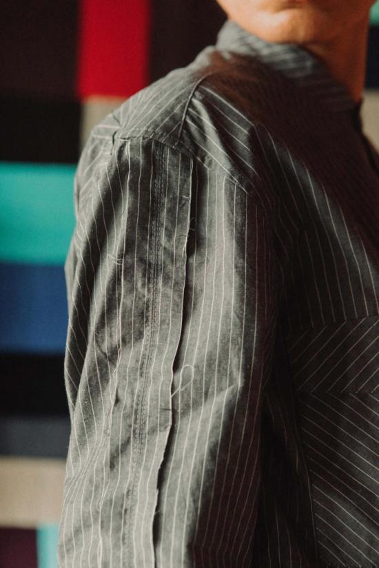  Guillermo Bravo 셔츠 기예르모 브라보 밴디드 칼라 셔츠 - GUILLERMO BRAVO