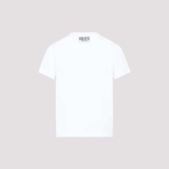  케이트 반팔 티셔츠 카이트 에밀루 티셔츠 화이트 - KHAITE