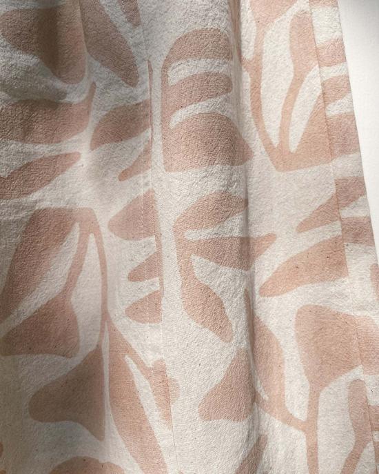  PO-EM 스트레이트 팬츠 포엠 더 팰리스  보태니컬 블록 프린트 - PO EM