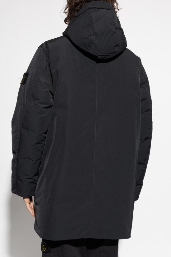  스톤 아일랜드 패딩 마이크로 트윌 다운 재킷 블랙 - STONE ISLAND