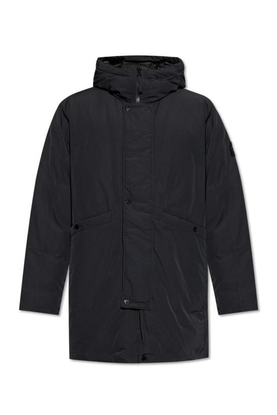  스톤 아일랜드 패딩 마이크로 트윌 다운 재킷 블랙