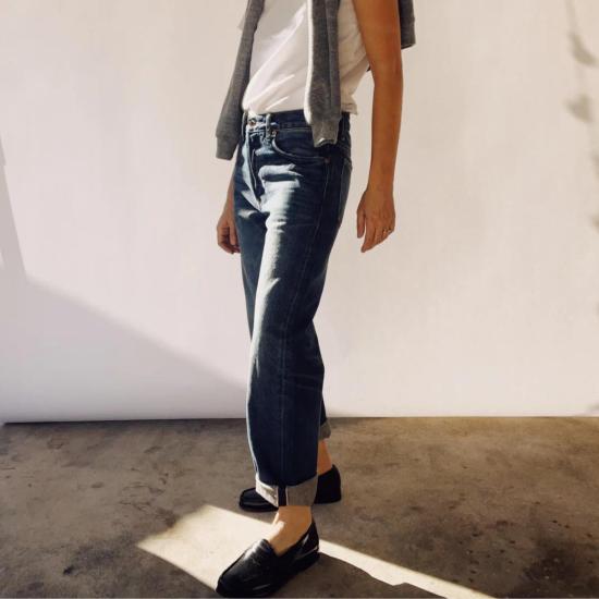  헤이갱 데님 팬츠 안녕하세요 여러분, 루즈 크롭 셀비지 진 리드입니다! - HEY GANG