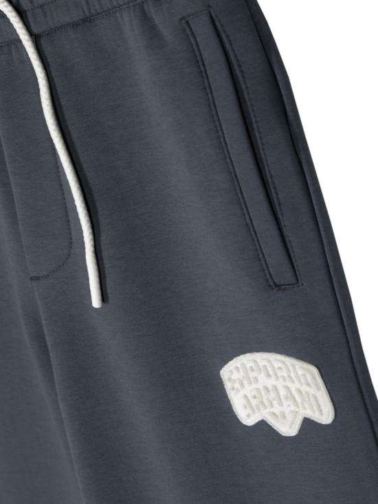  [키즈] 엠포리오 아르마니 트레이닝/조거 팬츠 키즈 조거  블랙 - EMPORIO ARMANI