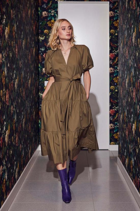  린제이 니콜라스 뉴욕 롱 원피스 린지 니콜라스 뉴욕 조안 맥시 드레스 카키 - LINDSAY NICHOLAS NEW YORK