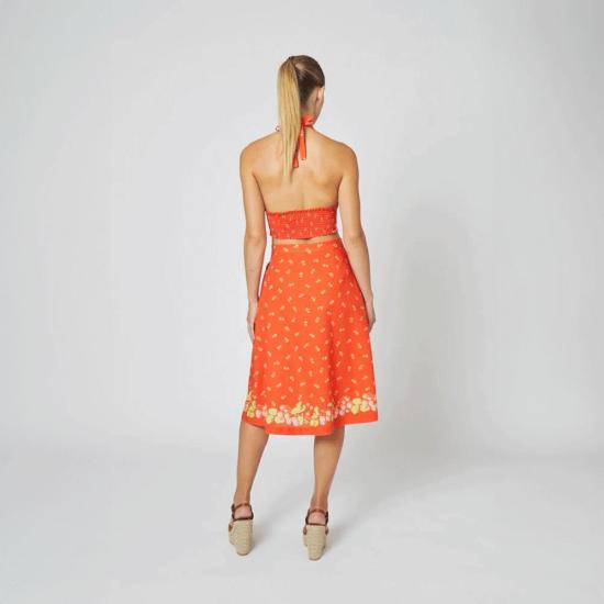  레이첼 안토노프 미디 스커트 탈리  보더 베리즈 - RACHEL ANTONOFF