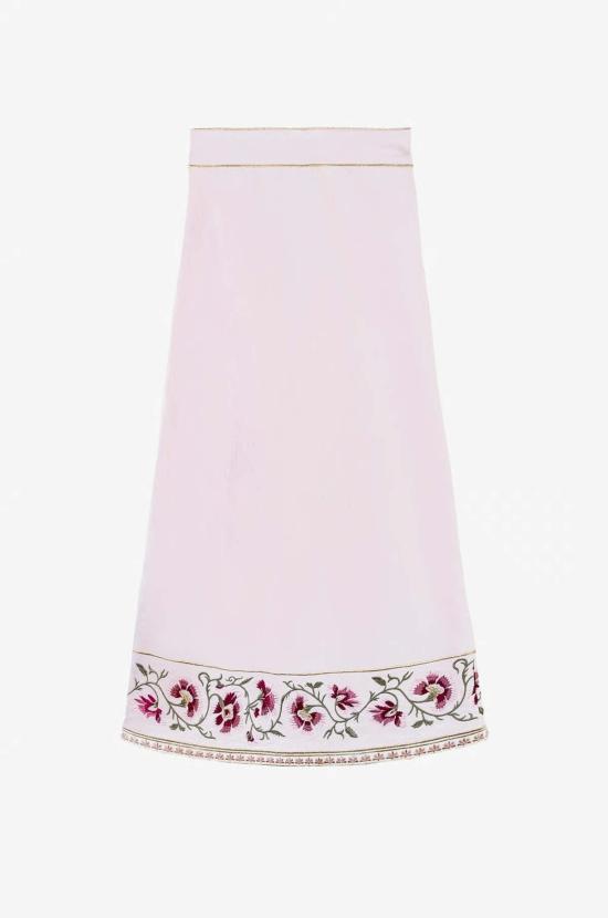  Rosewater House 미디 스커트 로즈워터 하우스 롤라 스커트 핑크 - OTHER BRANDS