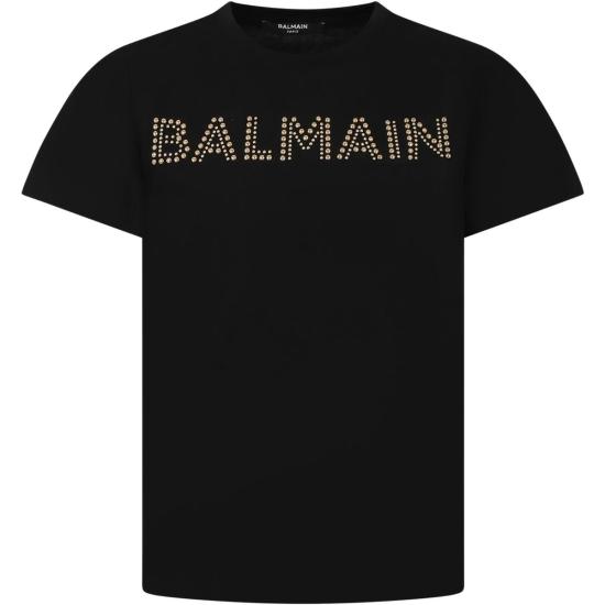  [키즈] 발망 트레이닝 상의 키즈 티셔츠 블랙