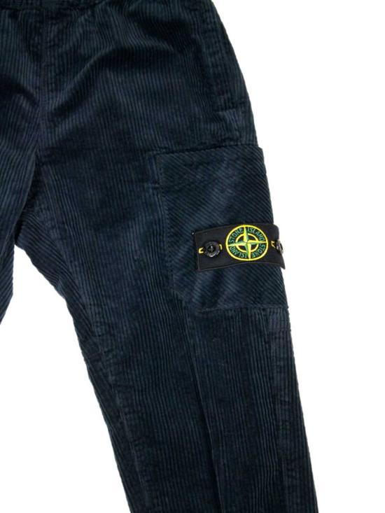  [키즈] 스톤 아일랜드 트레이닝/조거 팬츠 키즈  바텀스 블루 - STONE ISLAND