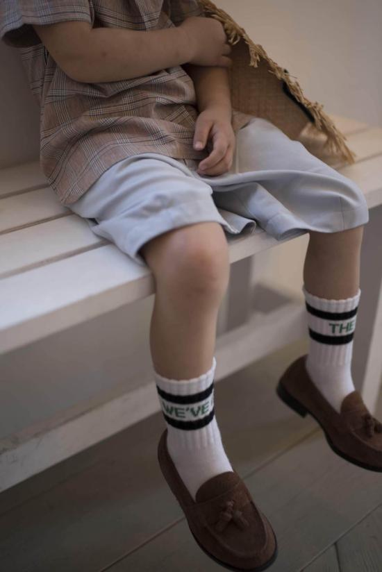  [키즈] East End Highlanders 트레이닝 상의 남녀공용 아동용 이스트 엔드 하이랜더스 스큐 셔츠 브라운 체크 - OTHER BRANDS