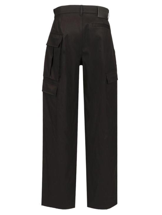  로에베 스트레이트 팬츠 와이드 레그 카고 팬츠 블랙 - LOEWE