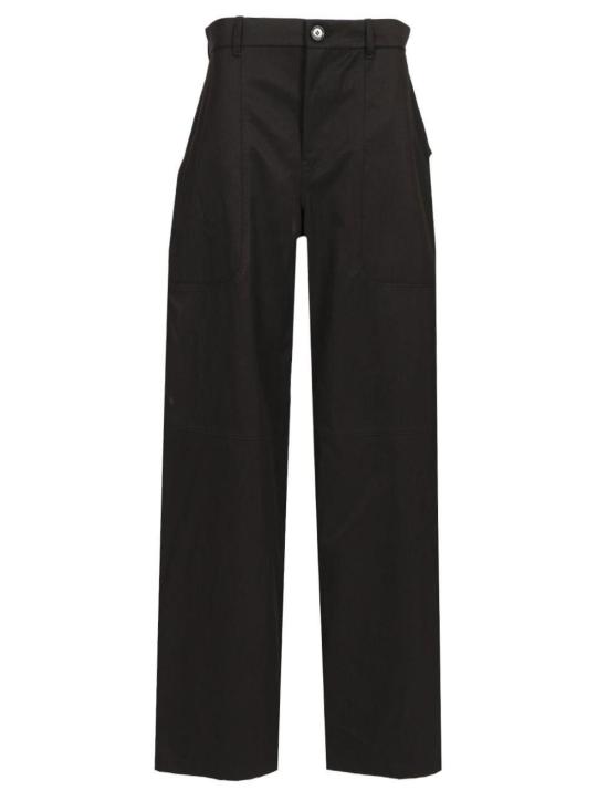  로에베 스트레이트 팬츠 와이드 레그 카고 팬츠 블랙