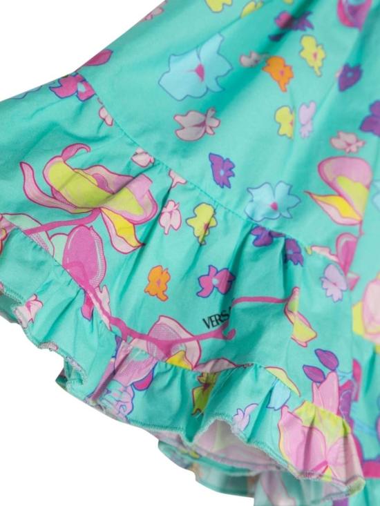  [키즈] 베르사체 원피스 SM 오키드 바로크 드레스 멀티컬러 - VERSACE