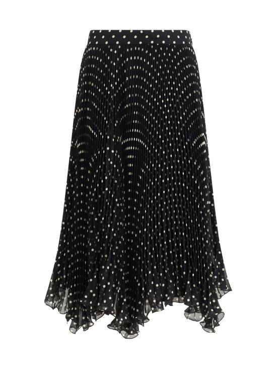 26SS 발렌티노 가라바니 롱 스커트 8B3RAEL59AB TB1 BLACK