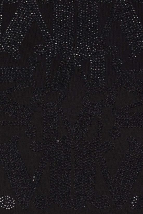  막스마라 반팔 티셔츠 막스 마라 코튼 티셔츠, M 모노그램 프린트, 블랙 - MAX MARA