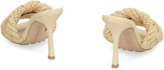  보테가베네타 뮬/슬리퍼 보테가 베네타 리도 라피아 뮬 베이지 - BOTTEGA VENETA