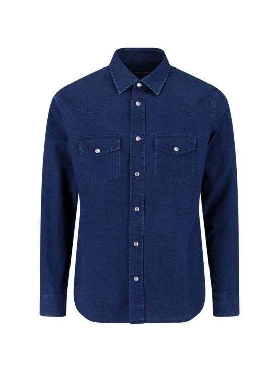  톰포드 탑 톰 포드 웨스턴 셔츠 블루