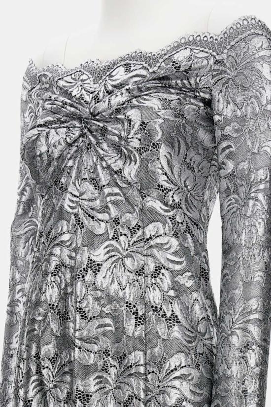  파코라반 롱 원피스 라반느 롱 드레스 실버 - PACO RABANNE