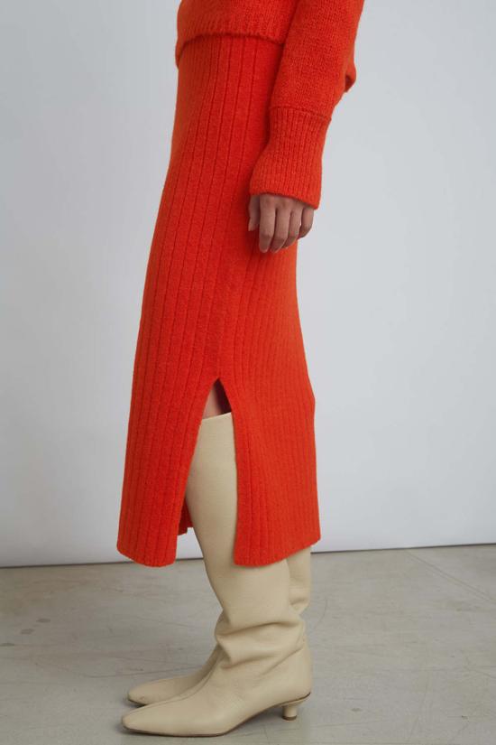  일레븐 식스 롱 스커트 조이 스커트 토마토 - ELEVEN SIX