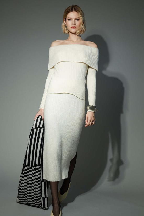  일레븐 식스 롱 스커트 조이 스커트 토마토 - ELEVEN SIX