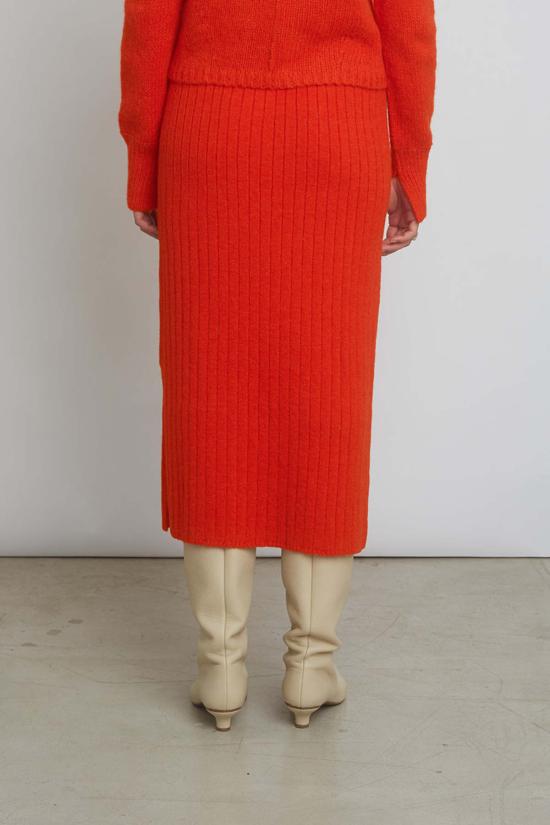  일레븐 식스 롱 스커트 조이 스커트 토마토 - ELEVEN SIX