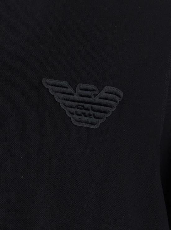  엠포리오 아르마니 반팔 티셔츠 크루넥 티셔츠 블랙 - EMPORIO ARMANI