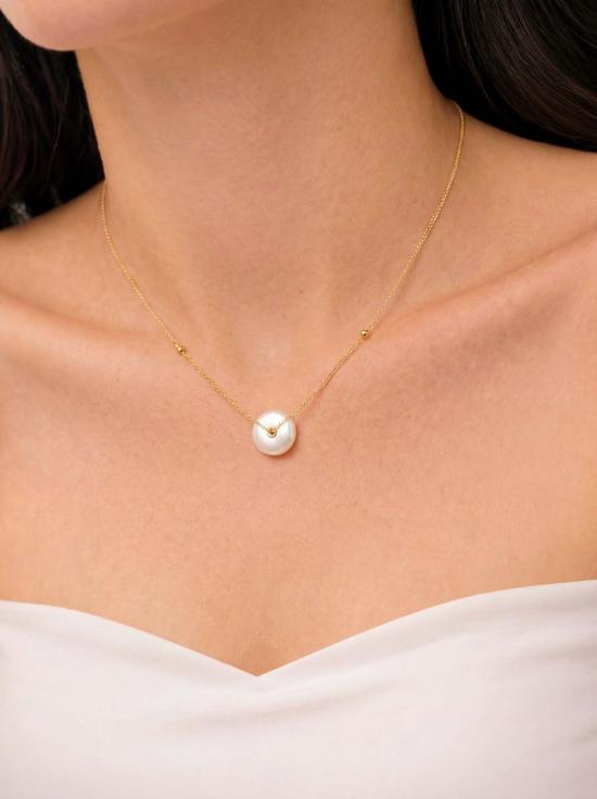  세레 목걸이/팬던트 세리 메이블 펜던트 진주 목걸이 오프 화이트 - SEREE