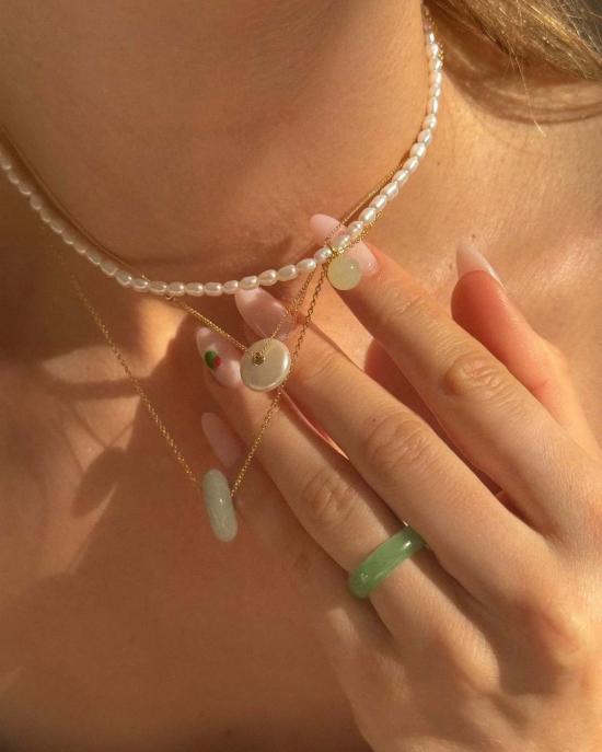  세레 목걸이/팬던트 세리 메이블 펜던트 진주 목걸이 오프 화이트 - SEREE