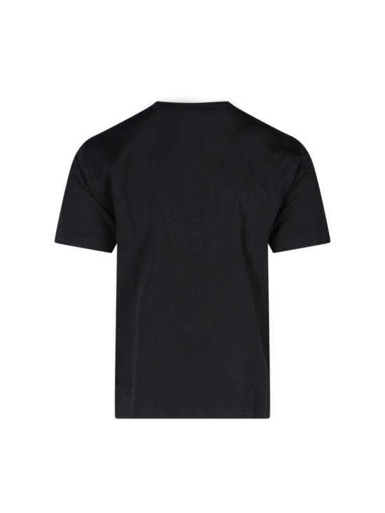  엠포리오 아르마니 반팔 티셔츠 로고 티셔츠 블랙 - EMPORIO ARMANI