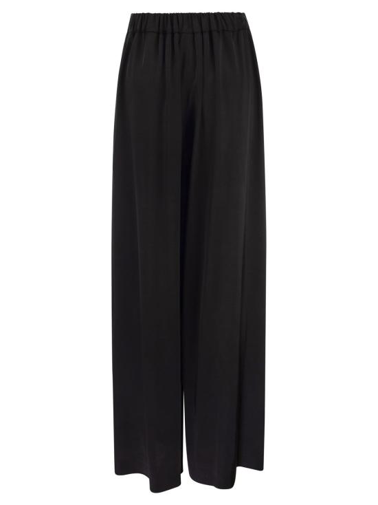  파비아나 필리피 스트레이트 팬츠 Fabiana Filippi 와이드 레그 팬츠 블랙 - FABIANA FILIPPI