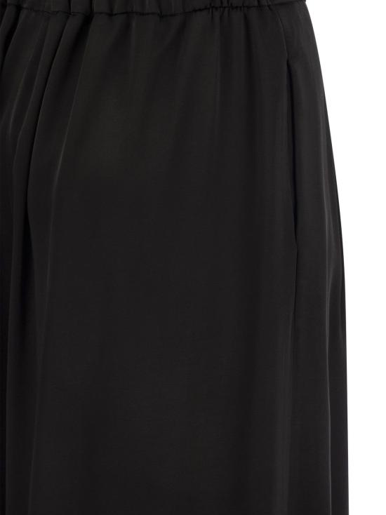  파비아나 필리피 스트레이트 팬츠 Fabiana Filippi 와이드 레그 팬츠 블랙 - FABIANA FILIPPI