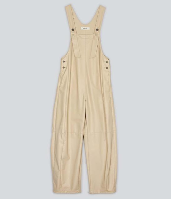  사야카 다비스 뉴욕 점프수트 사야카 데이비스 뉴욕 비건 가죽 커버올 라이트 베이지 - SAYAKA DAVIS NEW YORK