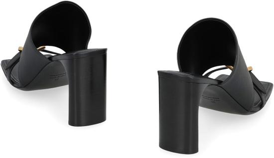  발렌시아가 샌들 벨 에어 가죽  블랙 - BALENCIAGA