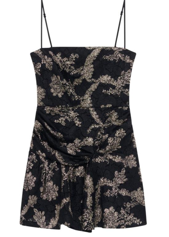  이로 숏 원피스 탈리아 드레스 블랙/골드 - IRO