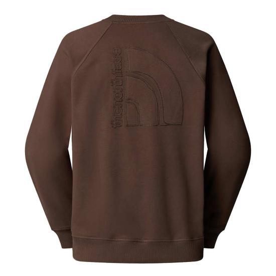  노스페이스 스웨터 로고 RMST 릴렉스드 크루 스웨트셔츠 스모키 브라운 - NORTH FACE