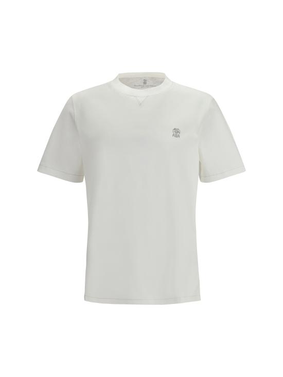 26SS 브루넬로 쿠치넬리 반팔 티셔츠 M0B131328G CD956 WHITE
