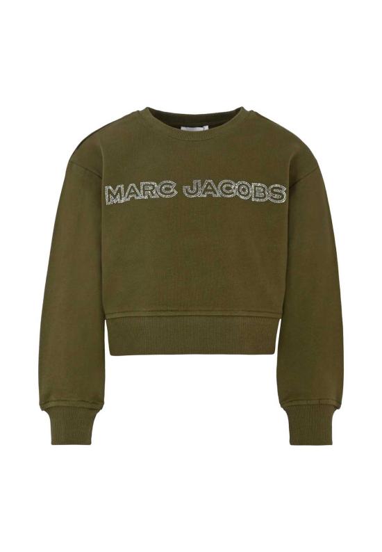  [키즈] 마크제이콥스 풀오버 마크 제이콥스 아동용 크롭 로고 스웨트셔츠 그린