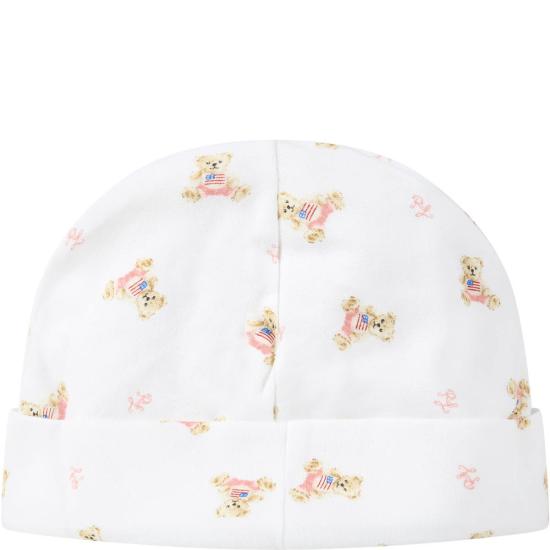  [키즈] 랄프 로렌 모자 곰돌이 모자 (흰색) - RALPH LAUREN
