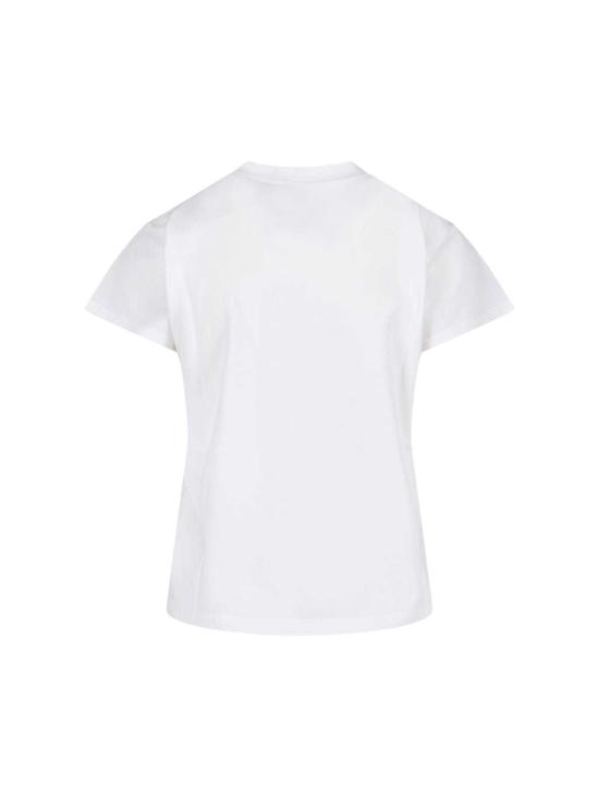  MM6 메종마르지엘라 반팔 티셔츠 Mm6 메종 마르지엘라 로고 티셔츠 화이트 - MM6 MAISON MARGIELA