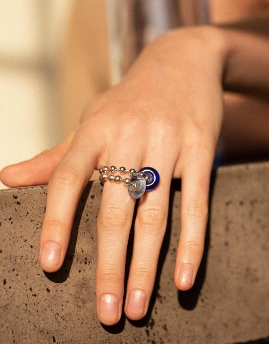  클레드 반지 도넛 볼 링 골드 - CLED