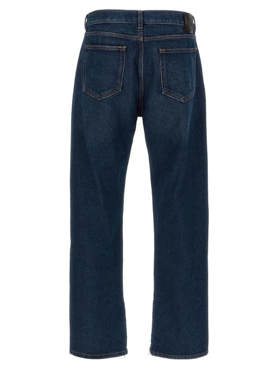  오프화이트 데님 팬츠 애로우 지퍼 스케이트 진 블루 - OFF WHITE